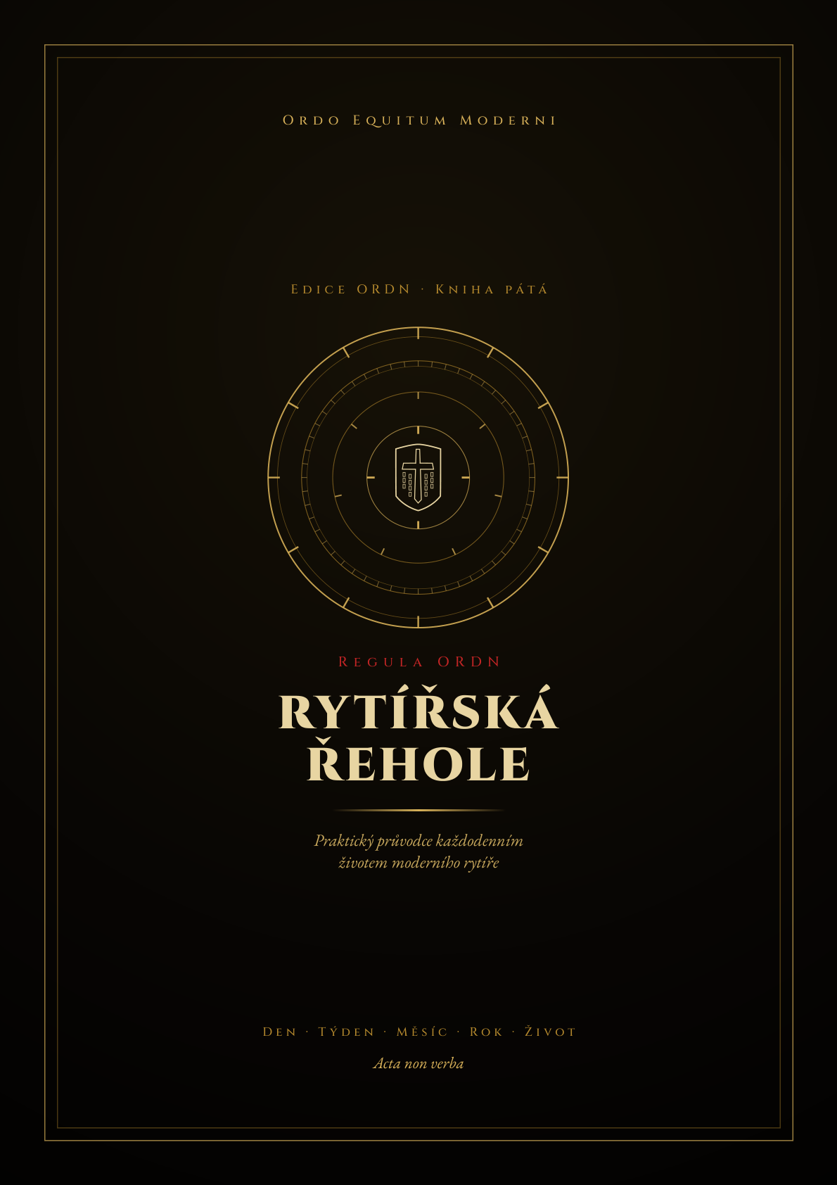 Obálka Rytířské řehole — Regula ORDN od Cesty moderního rytíře