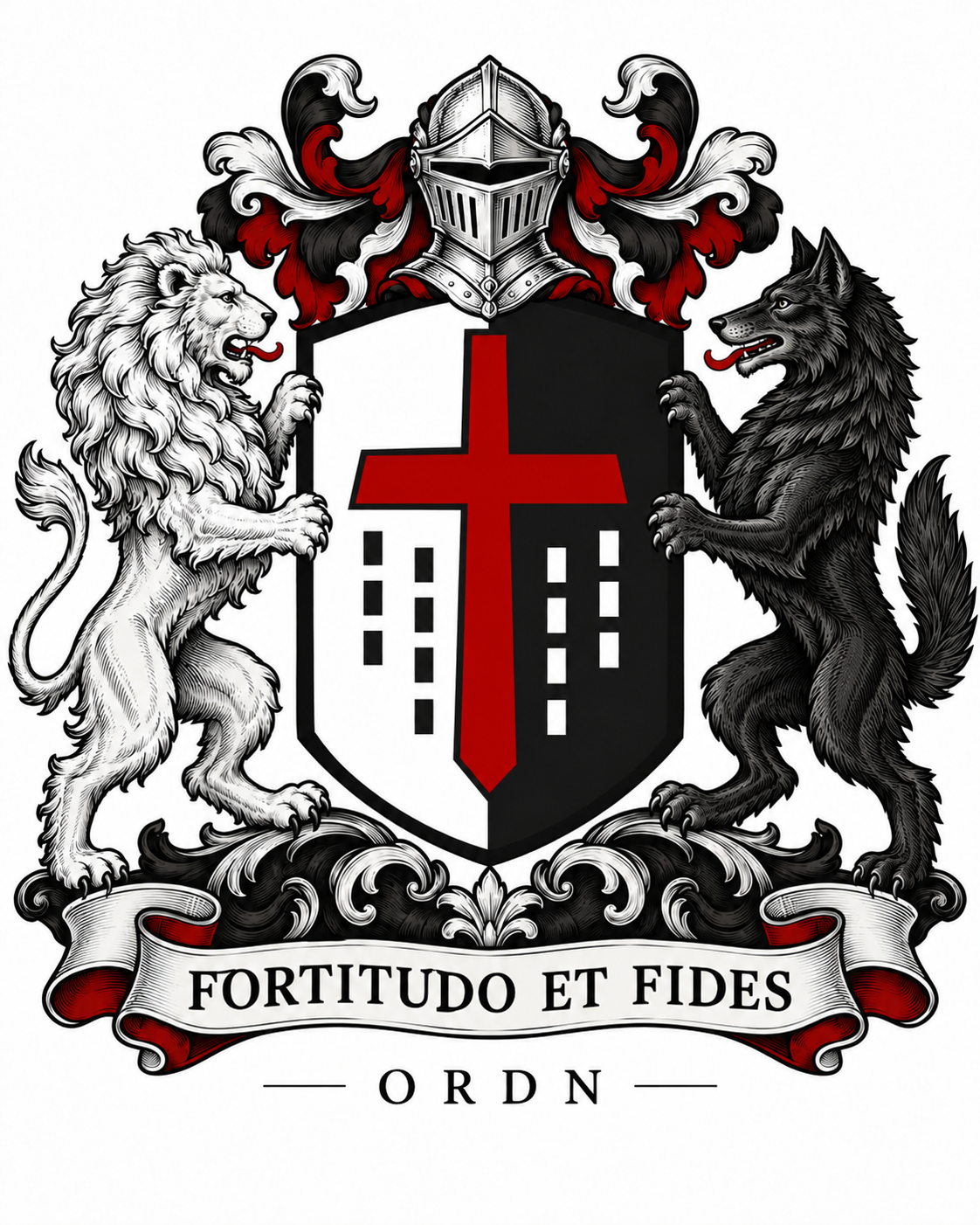 Erb ORDN a význam motta Fortitudo et Fides